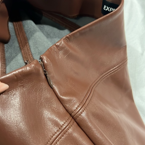 Express Faux Leather Skirt - Picture 3 of 6